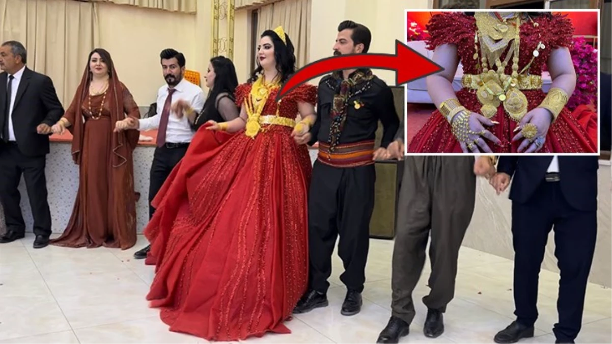 Hakkari'de görkemli aşiret düğünü: Damada 2 milyon TL, geline kilolarca altın takıldı